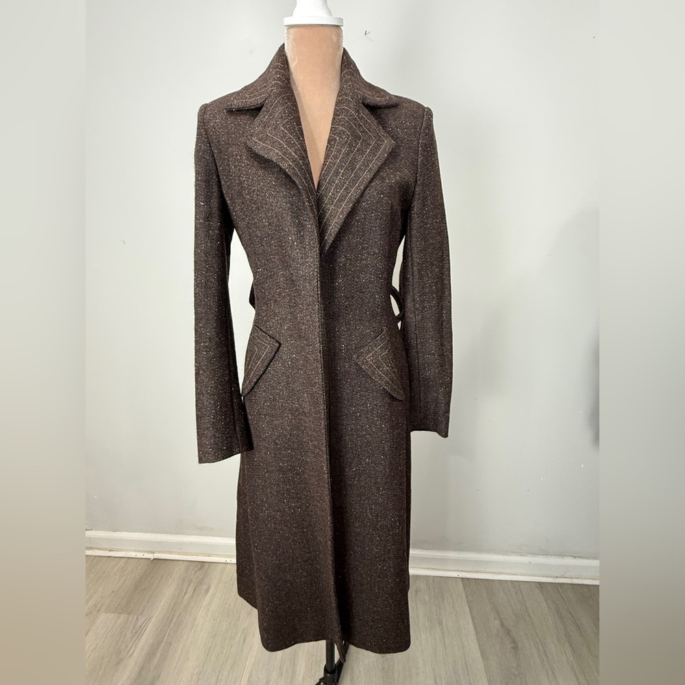Yigal Azrouel Dark Brown Trench Coat